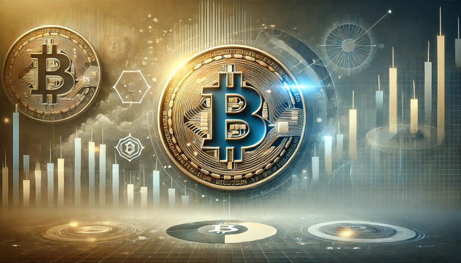 Analyzing Bitcoin Metrics Fall Below 100K Not Due to Panic.03 A professional horizontal digital artwork for an article about Bitcoin me