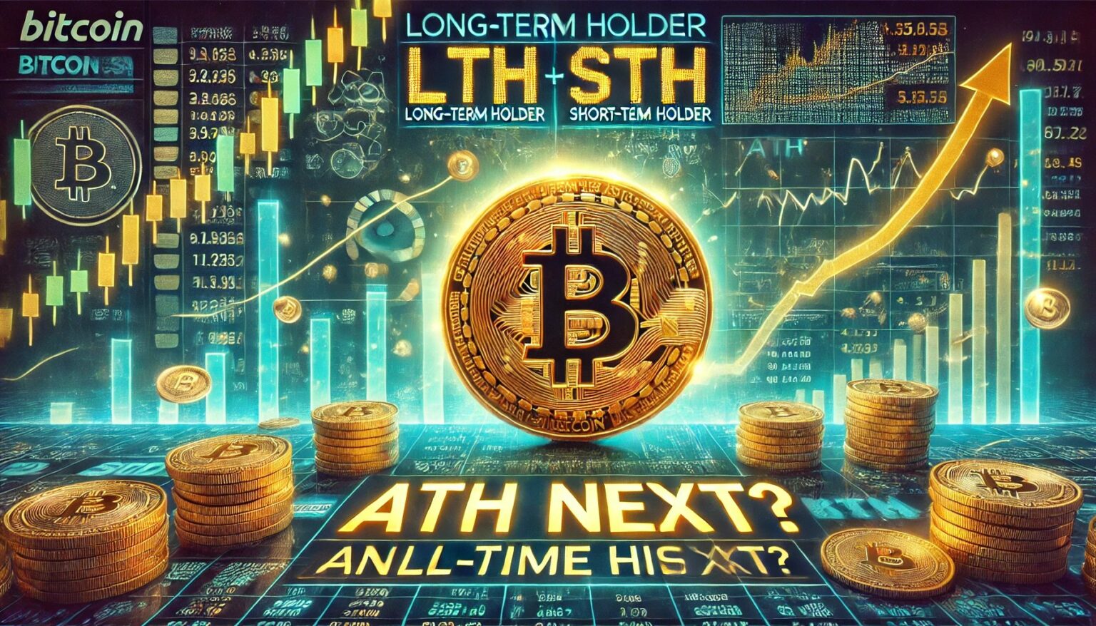 Bitcoin’s LTH to STH Ratio Indicates Market Volatility: Is ATH on the Horizon? Bitcoins LTH to STH Ratio Indicates Market Volatility Is ATH.32 A financial themed image highlighting Bitcoins Long Term Holder LTH to Sh