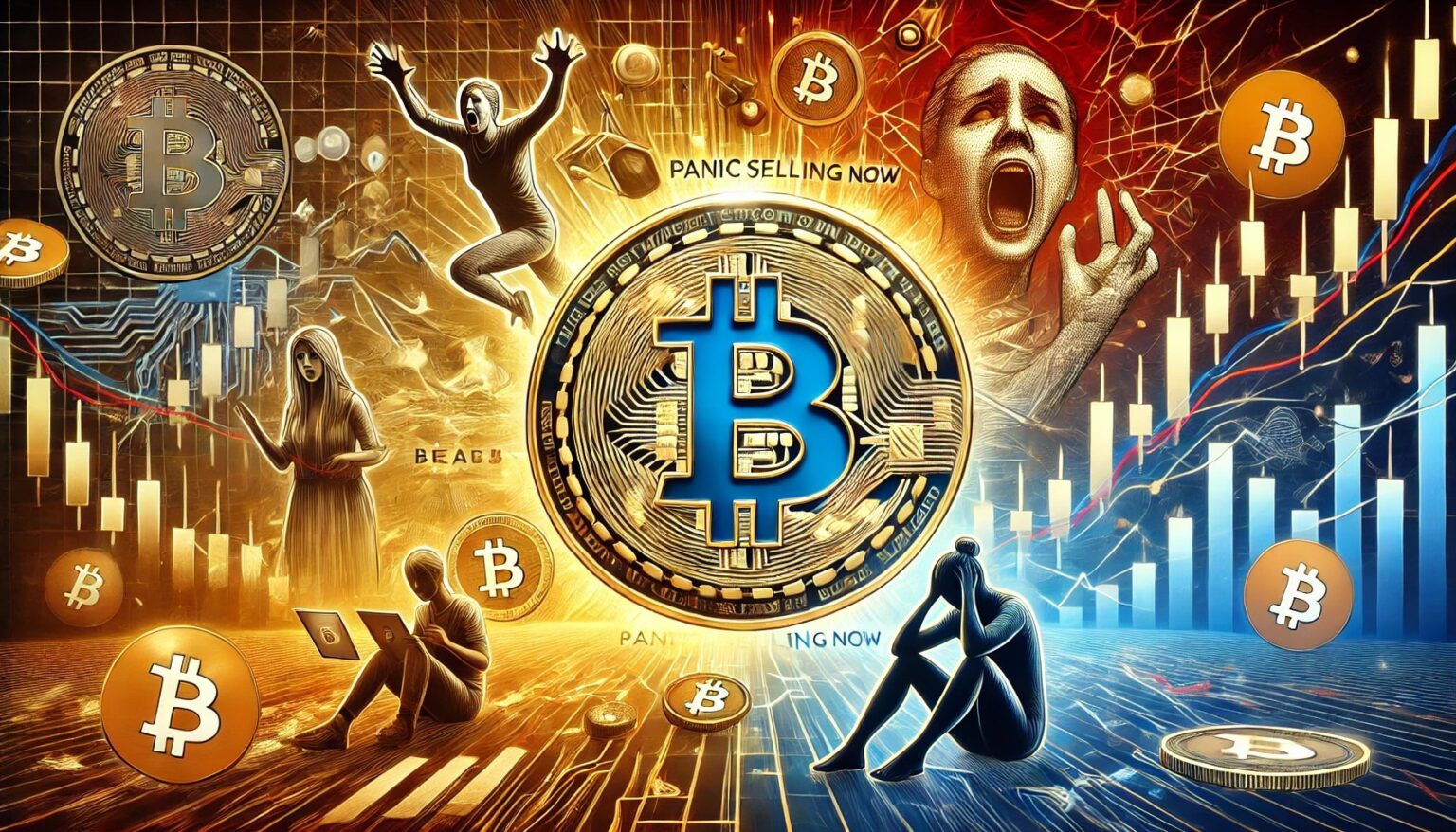 Bitcoin Panic Selling Why You Should Hold On Insights.12 A professional horizontal digital artwork for an article about why panic