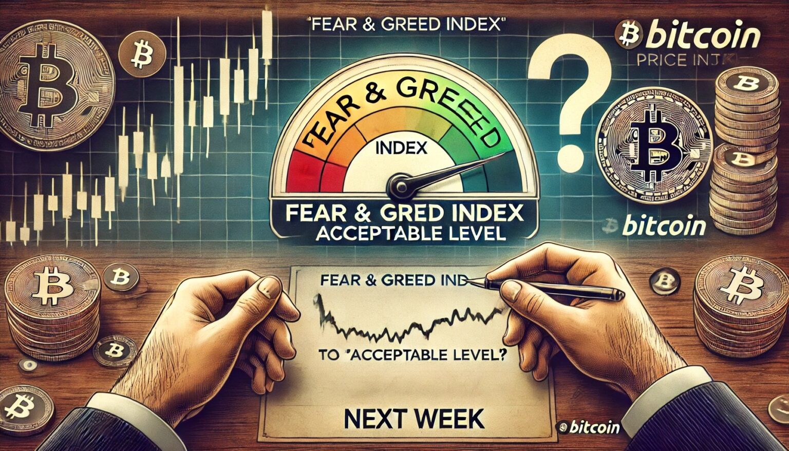 Bitcoin Fear Greed Index Reaches Sustainable Level Expert Insights.08 A financial themed image showcasing the Bitcoin BTC Fear Greed Index drop
