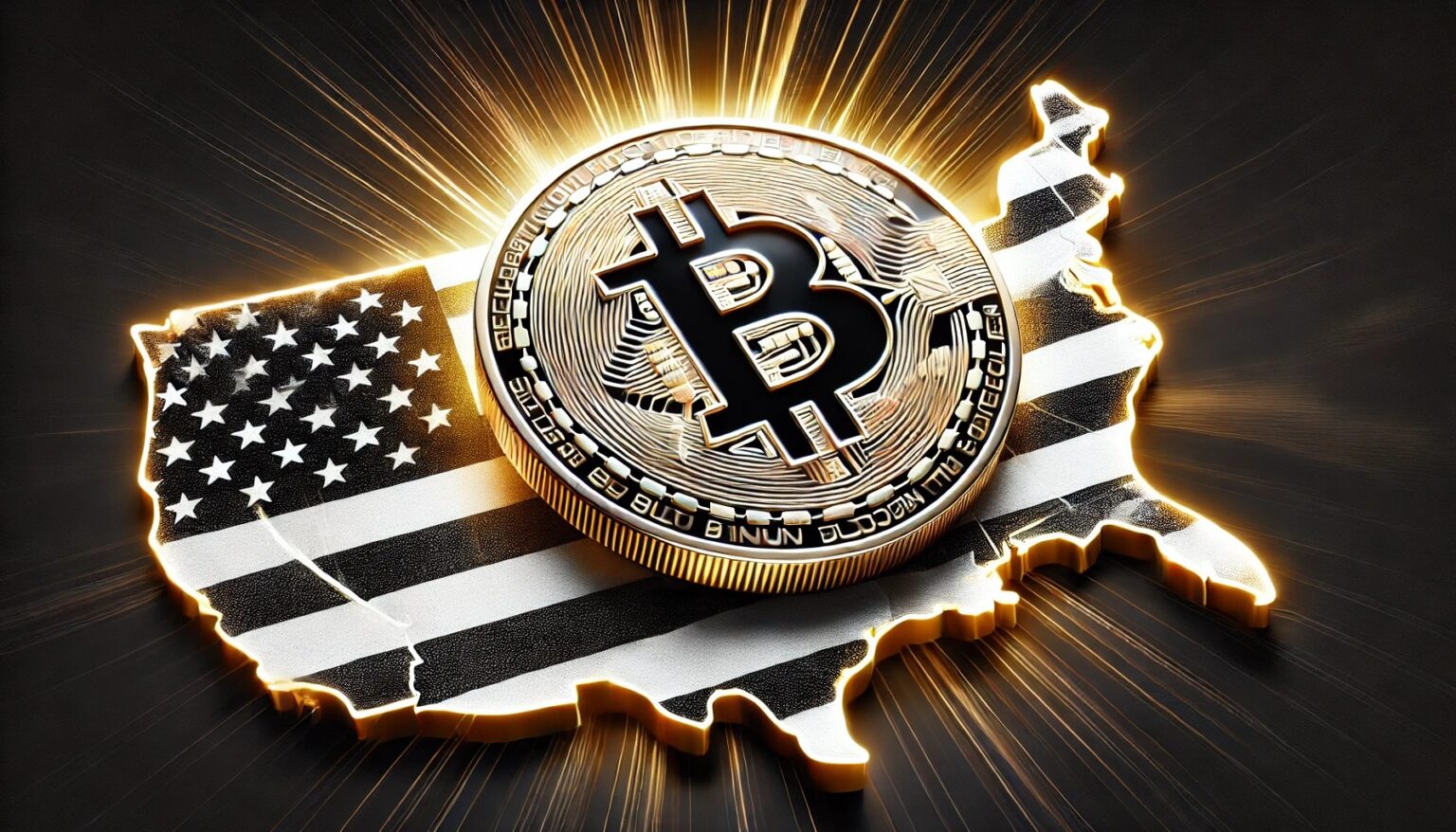 US Bitcoin Investment Likely by 2025: Galaxy Analyst Bitwise Advises Trump Bitcoin Reserve Excludes Altcoins.11 A dynamic and eye catching image of a large shiny gold Bitcoin coin drama