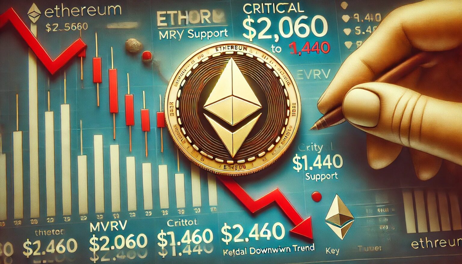 Critical MVRV Test for Ethereum – Will ETH Drop to $1,440 If It Can’t Sustain $2,060? Critical MVRV Test for Ethereum Will ETH Drop to.34 A financial themed image illustrating Ethereum ETH testing critical MVRV