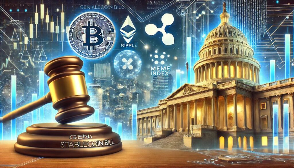Excitement Builds as Genius Stablecoin Bill Approaches Meme Index