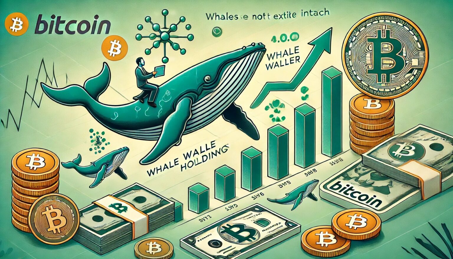 Are Bitcoin Whales Signaling a Bull Cycle Continuation.22 A financial themed image illustrating that Bitcoin BTC whales have not ex