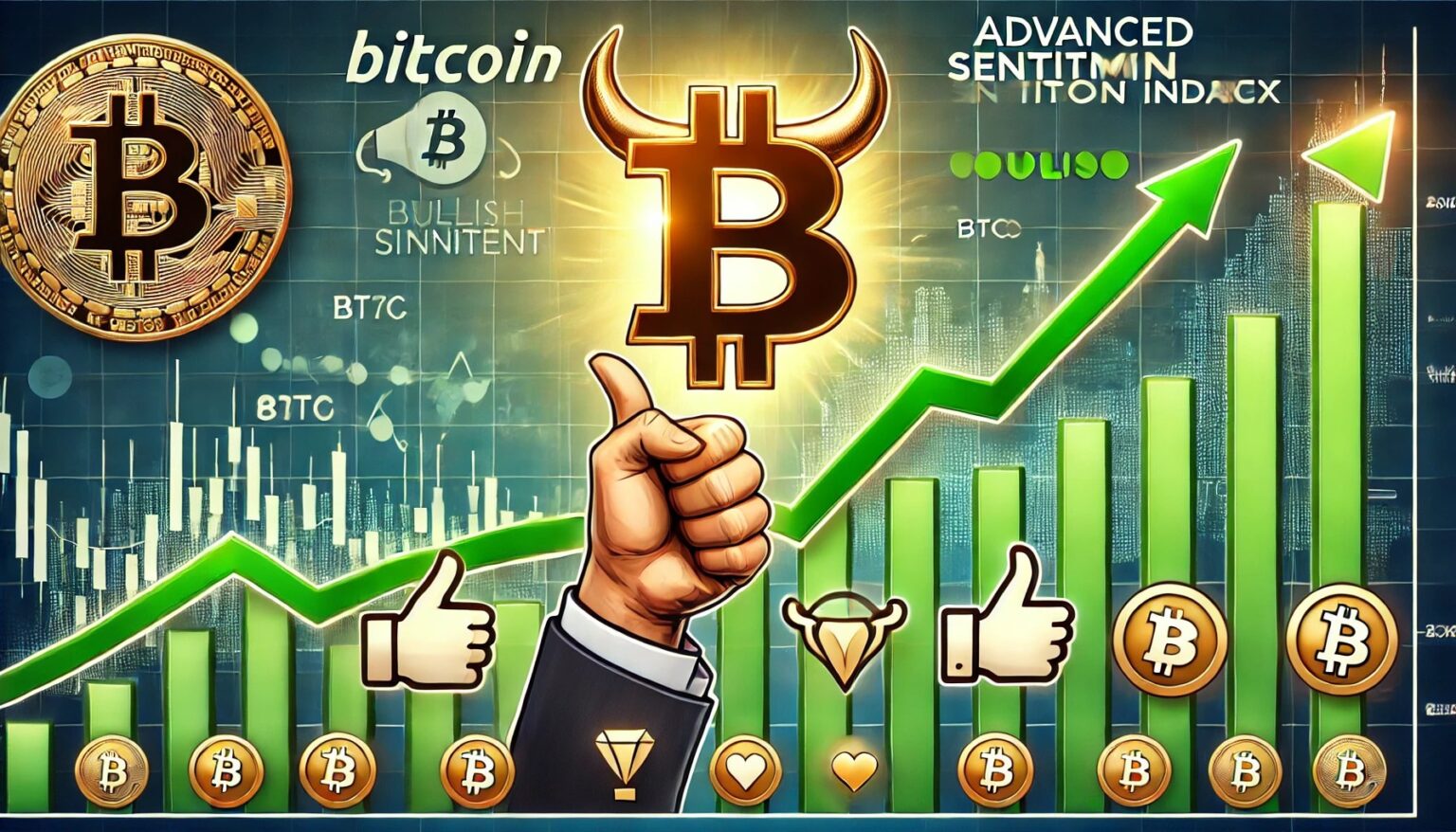 Bitcoin Sentiment Index Signals Strong Bullish Trend Bitcoin Sentiment Index Signals Strong Bullish Trend.22 A financial themed image illustrating Bitcoins BTC advanced sentiment ind