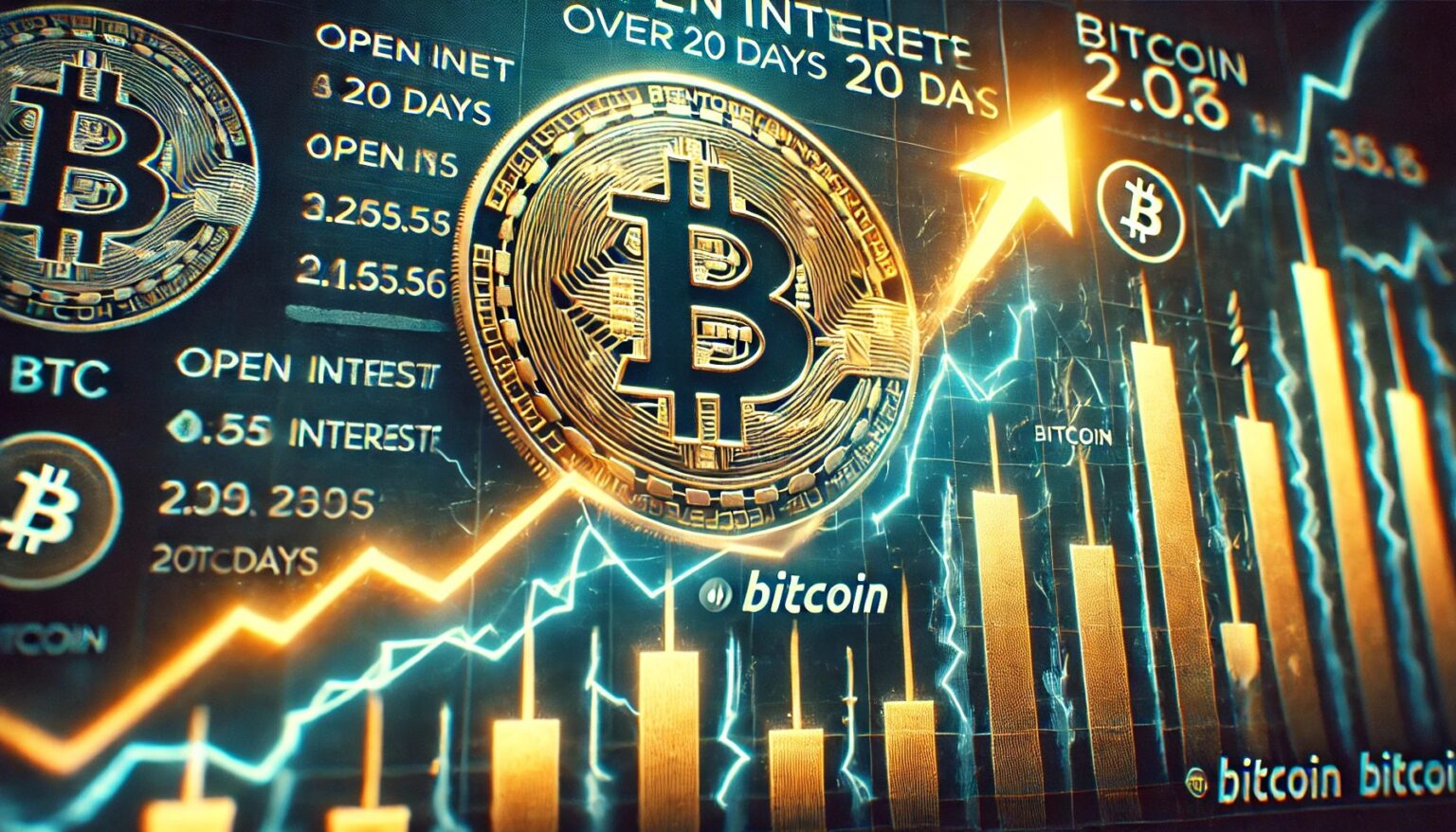 Bitcoin’s Open Interest Climbs 20% in 20 Days: Volatility Ahead Bitcoins Open Interest Climbs 20 in 20 Days Volatility Ahead.12 A financial themed image showing Bitcoin BTC with rapidly rising open int