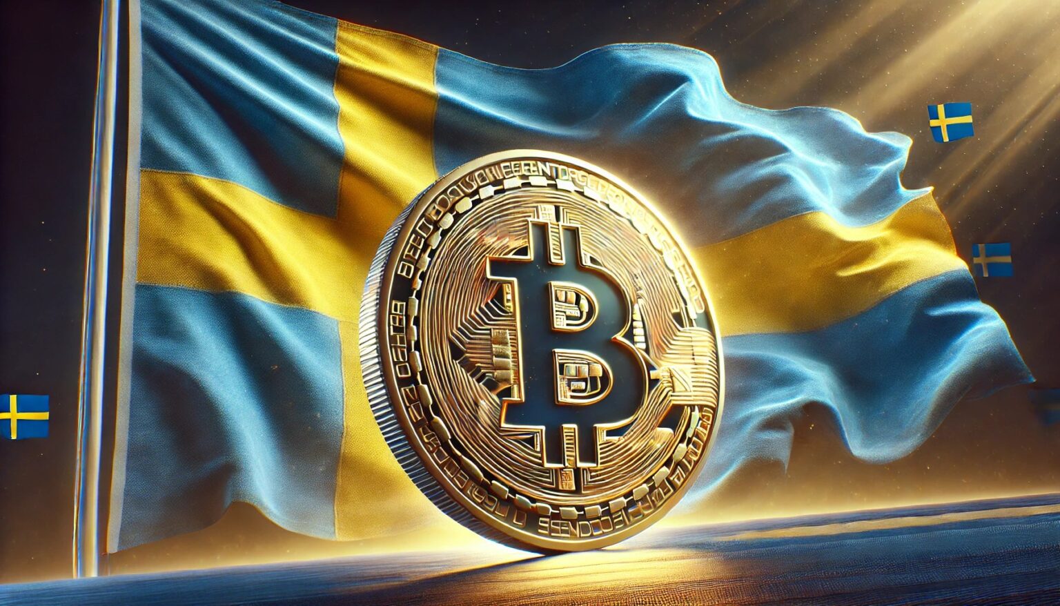 MP Urges Sweden to Boost FX Reserves with Bitcoin MP Urges Sweden to Boost FX Reserves with Bitcoin.44 A dramatic and eye catching scene featuring a large shiny golden Bitcoin