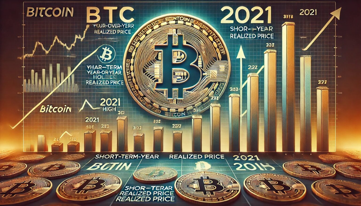 Bitcoin STH Realized Price Growth Potential Below 2021 Levels.21 A financial themed image showing Bitcoin BTC short term holders STH year