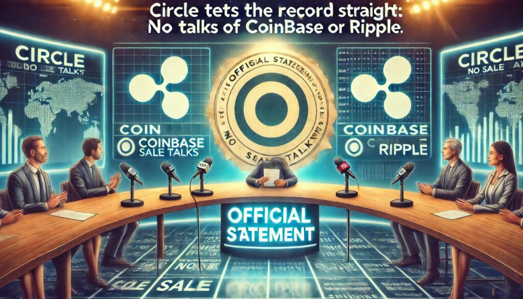Circle Denies Sale Rumors No Talks with Coinbase or Ripple