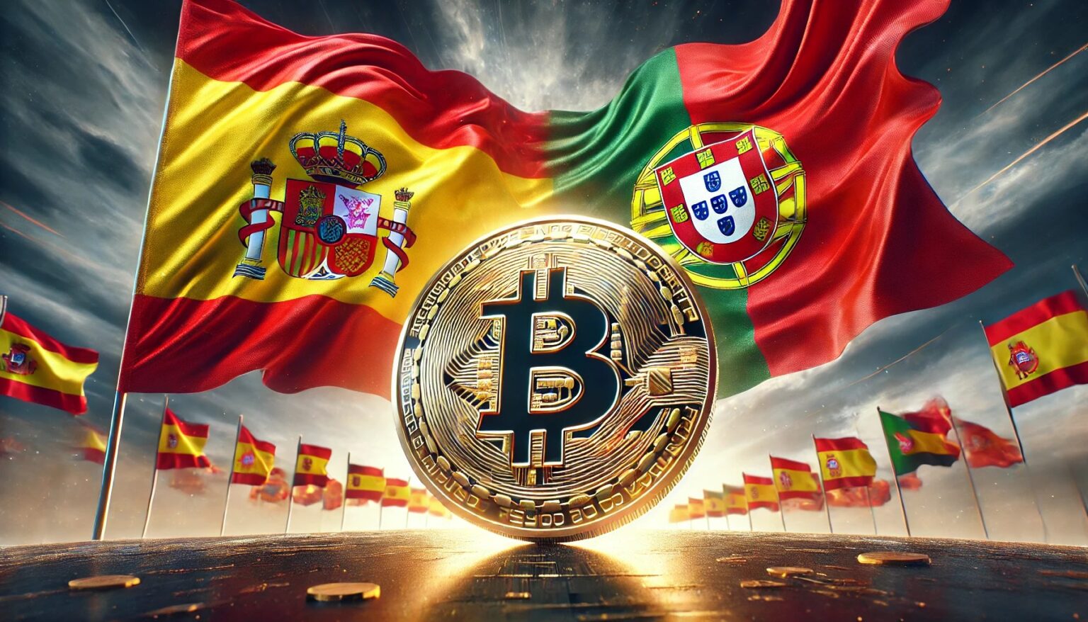 Expert Finds Bitcoin Mining Couldve Averted Spain Blackouts.31 A visually striking and attention grabbing scene showing a large gleaming