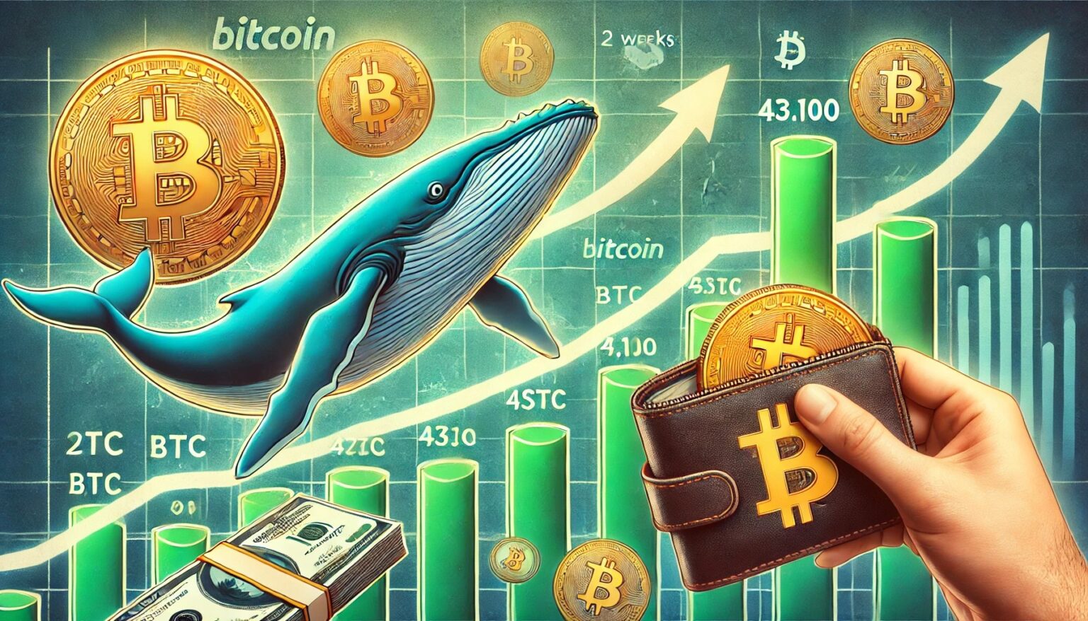 Whales Amass 43,100 Bitcoin: Is a Major Shift Looming? Whales Amass 43100 Bitcoin Is a Major Shift Looming.07 A financial themed image showing whales accumulating 43100 Bitcoin BTC ov