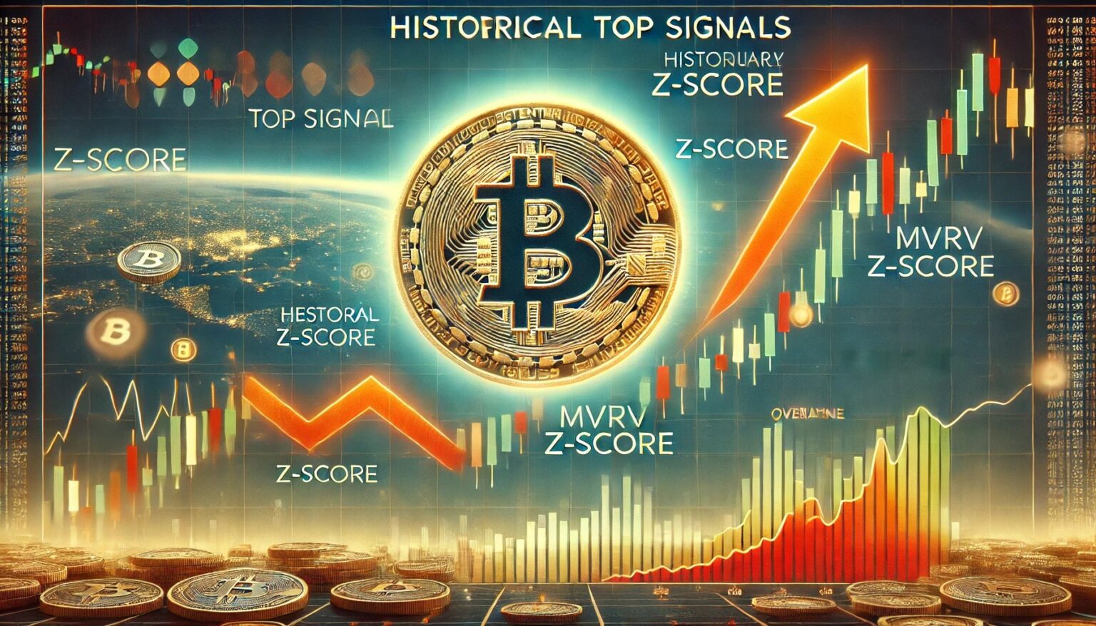 Bitcoins Growth Potential MVRV Z Score Hints at Upswing.20 A wide digital illustration showing Bitcoin trading below historical top