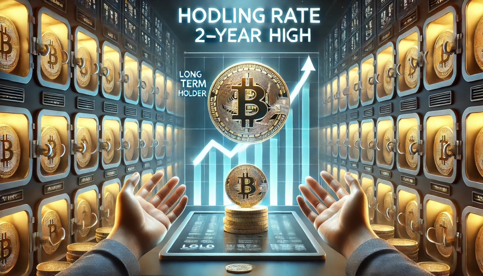Long-Term Bitcoin Holders at Record High, Confidence Soars Long Term Bitcoin Holders at Record High Confidence Soars.24 A wide digital illustration showing Bitcoin HODLing activity reaching a 2