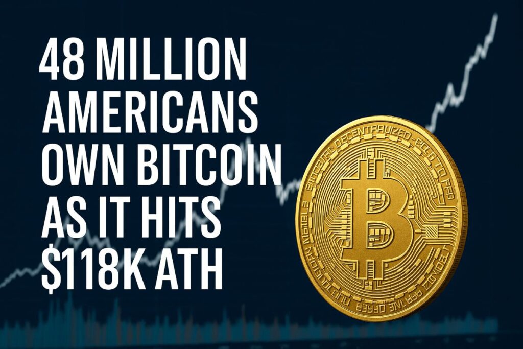 Bitcoin Hits 118K High with 48M Americans Investing