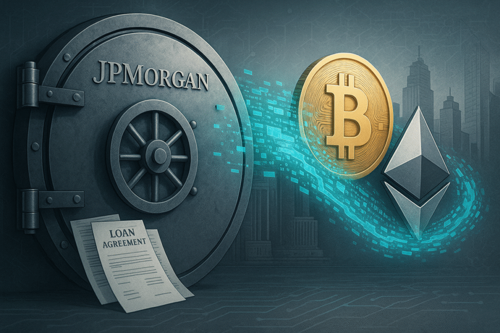 JPMorgan Eyes Bitcoin-Backed Loans: A Bold New Venture JPMorgan Eyes Bitcoin Backed Loans A Bold New Venture