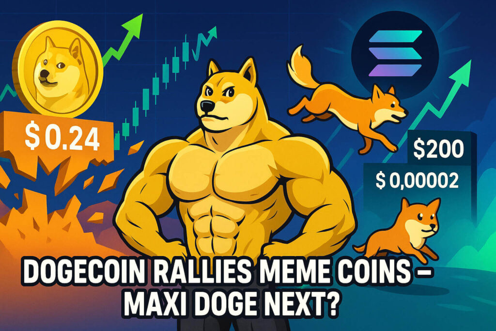 Dogecoin Surges, Solana Tops $200: Is Maxi Doge on the Rise? Dogecoin Surges Solana Tops 200 Is Maxi Doge on the