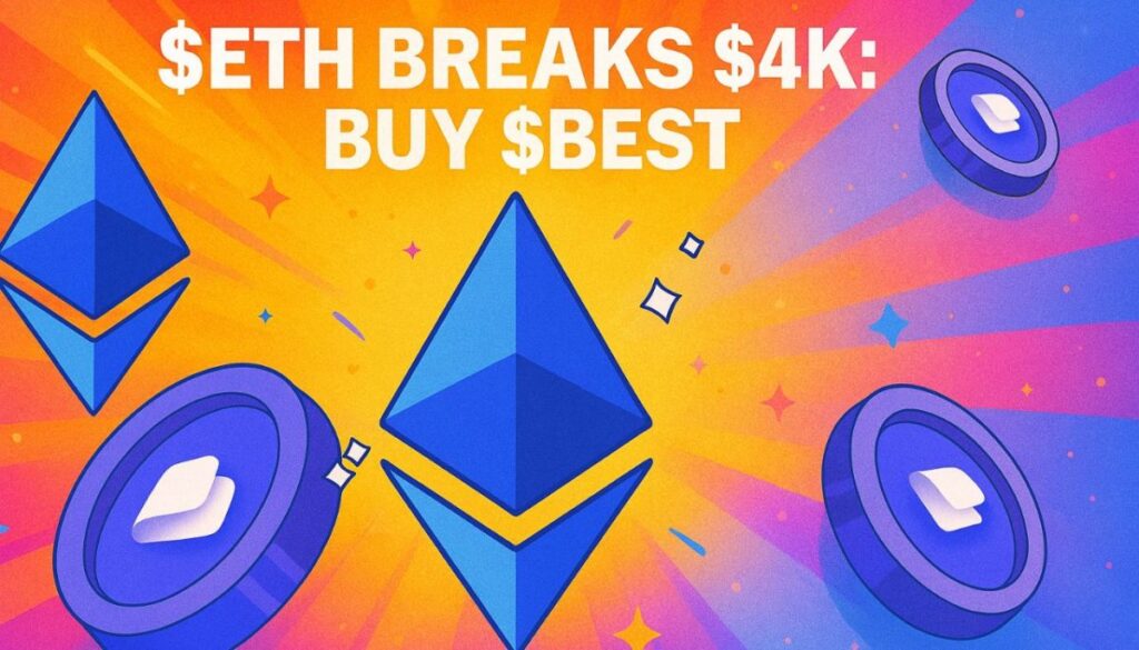 Ethereum Surges Over $4K: Is $BEST the Upcoming Star? Ethereum Surges Over 4K Is BEST the Upcoming Star