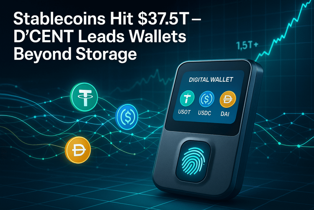 Stablecoins Soar to $37.5T: D’CENT Wallets Go Beyond Storage Stablecoins Soar to 375T DCENT Wallets Go Beyond Storage