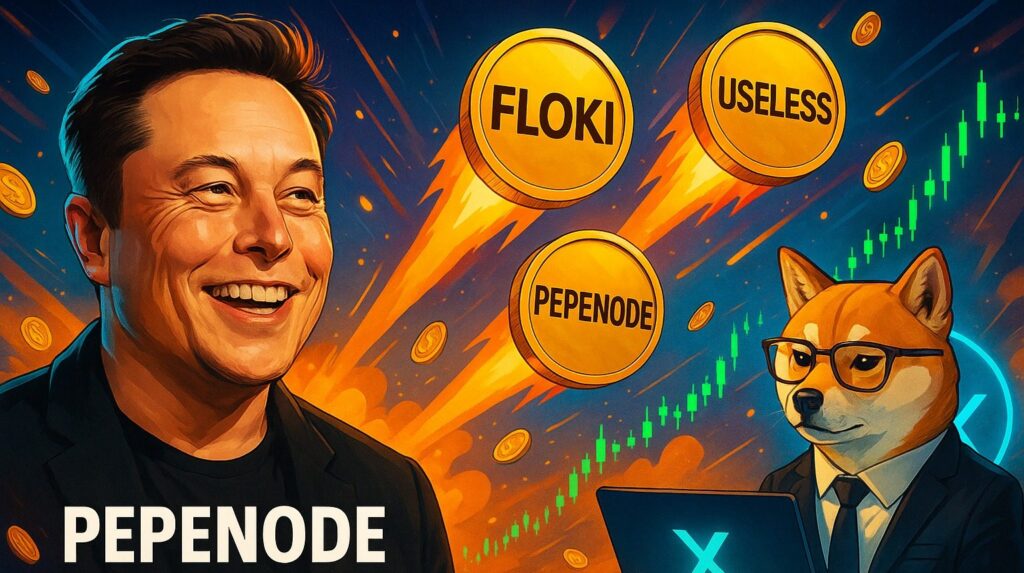Elon Musk Boosts FLOKI & USELESS: PEPENODE Presale Skyrockets Elon Musk Boosts FLOKI USELESS PEPENODE Presale Skyrockets