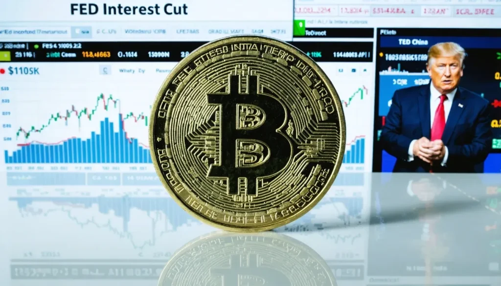 Bitcoin Market News: Tests $110K Amid Fed Rate Cut image YEWBA0R3VB